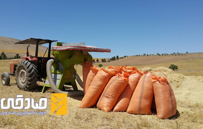 دستگاه مکنده کاه کیسه زن – تریلی زن تراکتوری مدل SL 902 - ادوات کشاورزی صادقی